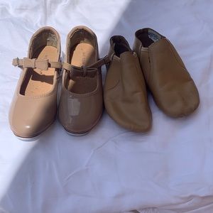 Weissman tap shoes size 13CM weissman ballet shoes size 1YM both are like new